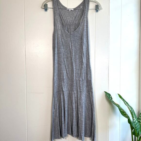 Vince Gray Drop Waist Lightweight Tank Dress Sz Xs - Picture 1 of 10
